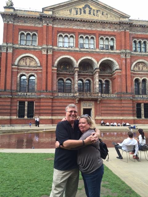 Eissa and Dave at V&A