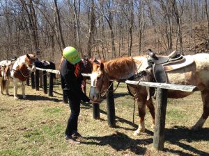 16 RK feeding his horse