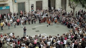 banco sabadell flash mob